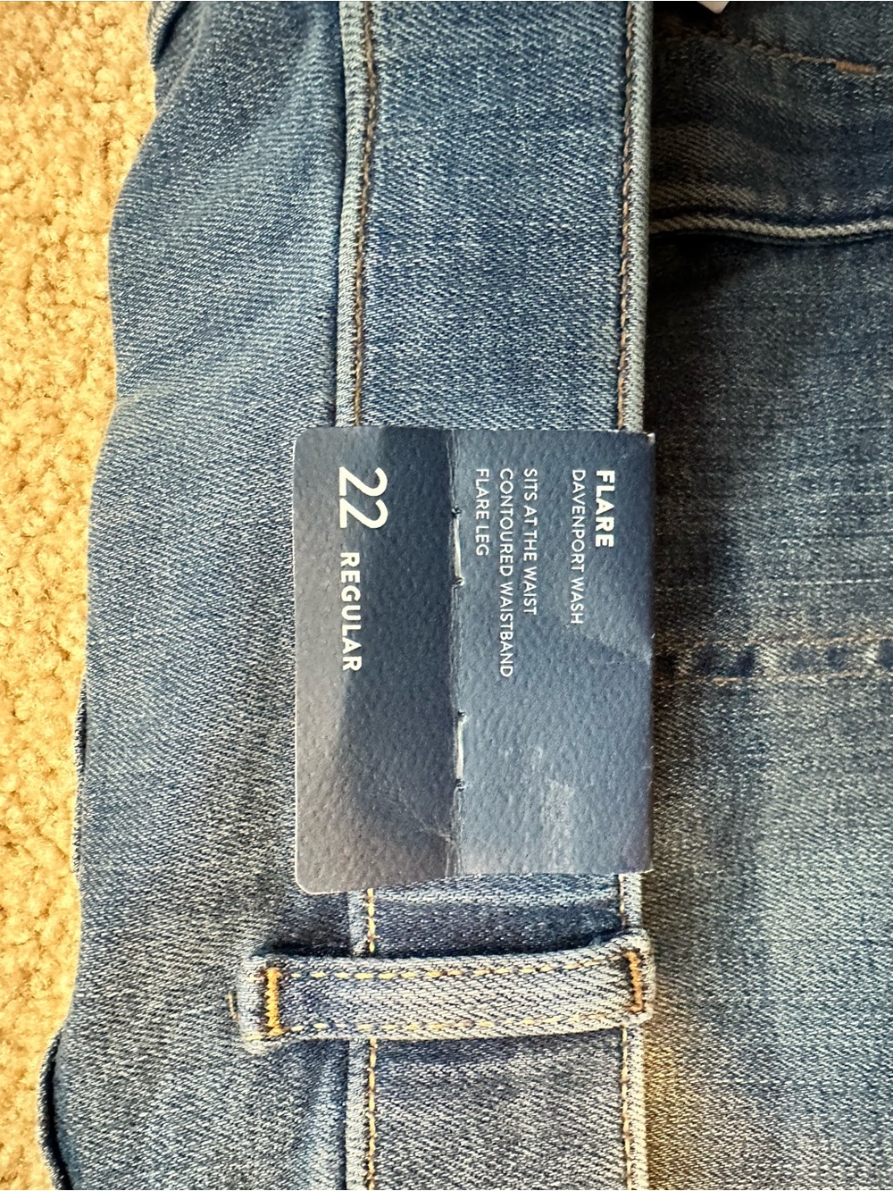 J.Jill Denim High Rise Flare Jeans Size 22 Davenport Wash Wide Leg NWT - Picture 11 of 13